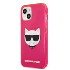 Karl Lagerfeld Karl Lagerfeld Choupette Head - etui za iPhone 13 mini (fluo roza)