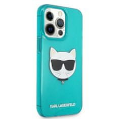 Karl Lagerfeld Karl Lagerfeld Choupette Head - Ohišje za iPhone 13 Pro (fluo modro)