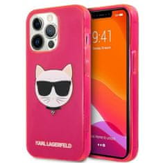 Karl Lagerfeld Karl Lagerfeld Choupette Head - Ohišje za iPhone 13 Pro (fluo roza)