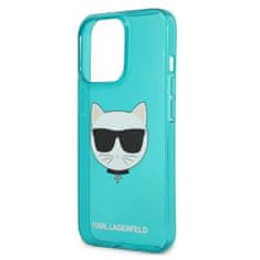 Karl Lagerfeld Karl Lagerfeld Choupette Head - Ohišje za iPhone 13 Pro (fluo modro)