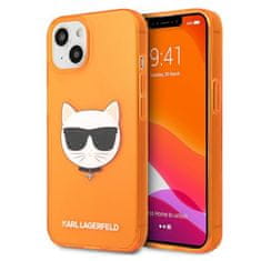 Karl Lagerfeld Karl Lagerfeld Choupette Head - etui za iPhone 13 mini (fluo oranžna)