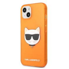 Karl Lagerfeld Karl Lagerfeld Choupette Head - etui za iPhone 13 mini (fluo oranžna)