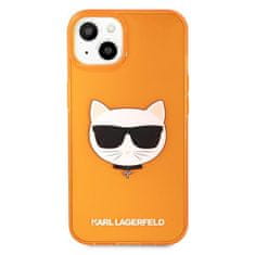 Karl Lagerfeld Karl Lagerfeld Choupette Head - etui za iPhone 13 mini (fluo oranžna)