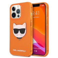 Karl Lagerfeld Karl Lagerfeld Choupette Head - Ohišje za iPhone 13 Pro (fluo oranžna)