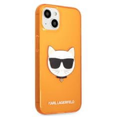 Karl Lagerfeld Karl Lagerfeld Choupette Head - etui za iPhone 13 mini (fluo oranžna)