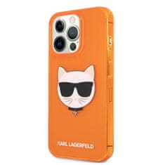 Karl Lagerfeld Karl Lagerfeld Choupette Head - Ohišje za iPhone 13 Pro (fluo oranžna)