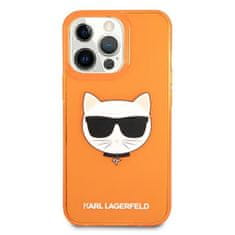 Karl Lagerfeld Karl Lagerfeld Choupette Head - Ohišje za iPhone 13 Pro (fluo oranžna)