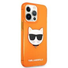 Karl Lagerfeld Karl Lagerfeld Choupette Head - Ohišje za iPhone 13 Pro (fluo oranžna)