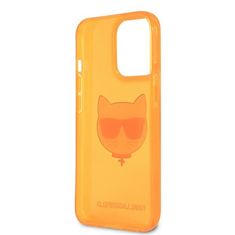 Karl Lagerfeld Karl Lagerfeld Choupette Head - Ohišje za iPhone 13 Pro (fluo oranžna)