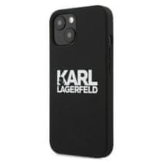 Karl Lagerfeld Karl Lagerfeld Silikonski logotip - ohišje za iPhone 13 mini (črno)