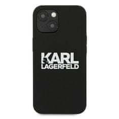 Karl Lagerfeld Karl Lagerfeld Silikonski logotip - ohišje za iPhone 13 mini (črno)