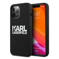 Karl Lagerfeld Karl Lagerfeld Silikonski logotip - ohišje za iPhone 13 Pro (črno)