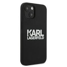 Karl Lagerfeld Karl Lagerfeld Silikonski logotip - ohišje za iPhone 13 mini (črno)