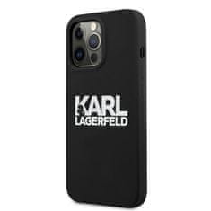 Karl Lagerfeld Karl Lagerfeld Silikonski logotip - ohišje za iPhone 13 Pro (črno)