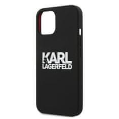 Karl Lagerfeld Karl Lagerfeld Silikonski logotip - ohišje za iPhone 13 mini (črno)