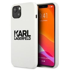 Karl Lagerfeld Karl Lagerfeld Silikonski logotip - ohišje za iPhone 13 mini (belo)