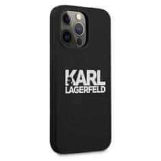 Karl Lagerfeld Karl Lagerfeld Silikonski logotip - ohišje za iPhone 13 Pro (črno)