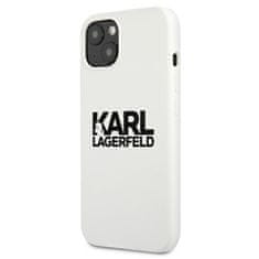 Karl Lagerfeld Karl Lagerfeld Silikonski logotip - ohišje za iPhone 13 mini (belo)