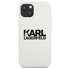 Karl Lagerfeld Karl Lagerfeld Silikonski logotip - ohišje za iPhone 13 mini (belo)