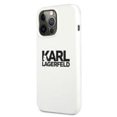 Karl Lagerfeld Karl Lagerfeld Silikonski logotip - ohišje za iPhone 13 Pro Max (belo)