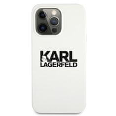 Karl Lagerfeld Karl Lagerfeld Silikonski logotip - ohišje za iPhone 13 Pro Max (belo)