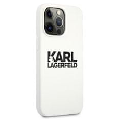 Karl Lagerfeld Karl Lagerfeld Silikonski logotip - ohišje za iPhone 13 Pro Max (belo)