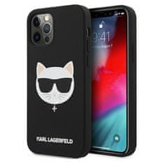 Karl Lagerfeld Karl Lagerfeld Choupette Head Silikon - ohišje za iPhone 12 / iPhone 12 Pro (črno)