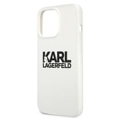 Karl Lagerfeld Karl Lagerfeld Silikonski logotip - ohišje za iPhone 13 Pro Max (belo)