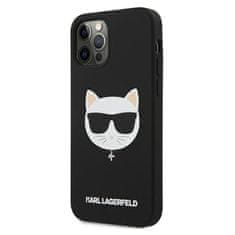 Karl Lagerfeld Karl Lagerfeld Choupette Head Silikon - ohišje za iPhone 12 / iPhone 12 Pro (črno)