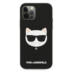 Karl Lagerfeld Karl Lagerfeld Choupette Head Silikon - ohišje za iPhone 12 / iPhone 12 Pro (črno)