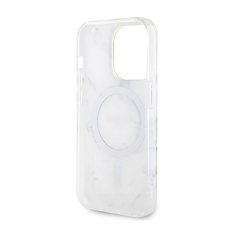 Guess Guess Marble MagSafe - ohišje za iPhone 14 Pro (belo)