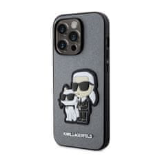 Karl Lagerfeld Karl Lagerfeld NFT Saffiano Karl &amp; Choupette - Ohišje za iPhone 14 Pro Max (srebrno)