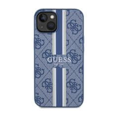 Guess Guess 4G Printed Stripes MagSafe - ohišje za iPhone 14 (modro)