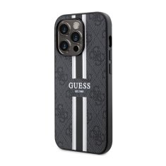 Guess Guess 4G Printed Stripes MagSafe - Ohišje za iPhone 14 Pro Max (črno)