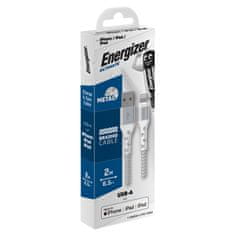 Energizer Energizer Ultimate - Povezovalni kabel USB-A z Lightningom s certifikatom MFi 2 m (bel)