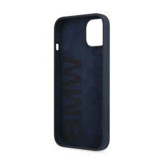 Bmw Silikonski ovitek z logotipom BMW za iPhone 13 (temno moder)