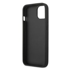 Karl Lagerfeld Karl Lagerfeld PU usnje z reliefom Karl &amp; Choupette - etui za iPhone 13 (črno)