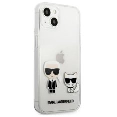 Karl Lagerfeld Karl Lagerfeld Ikonik &amp; Choupette - Ohišje za iPhone 13 (prozorno)