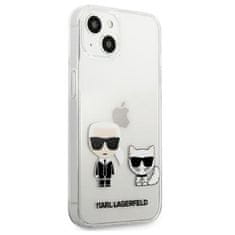 Karl Lagerfeld Karl Lagerfeld Ikonik &amp; Choupette - Ohišje za iPhone 13 Mini (prozorno)