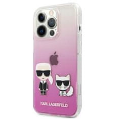 Karl Lagerfeld Karl Lagerfeld Ikonik &amp; Choupette - Ohišje za iPhone 13 Pro (roza)