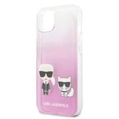 Karl Lagerfeld Karl Lagerfeld Ikonik &amp; Choupette - Ohišje za iPhone 13 (roza)