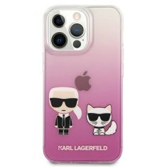 Karl Lagerfeld Karl Lagerfeld Ikonik &amp; Choupette - Ohišje za iPhone 13 Pro (roza)