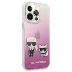 Karl Lagerfeld Karl Lagerfeld Ikonik &amp; Choupette - Ohišje za iPhone 13 Pro Max (roza)