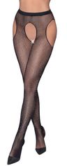 Cottelli LEGWEAR Mrežaste nogavice s kristali S-L Cottelli Legwear