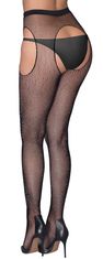 Cottelli LEGWEAR Mrežaste nogavice s kristali S-L Cottelli Legwear