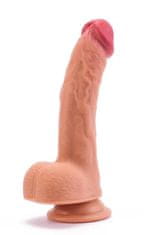 Lovetoy Silikonski dildo s priseskom Dvoplastni tekoči 20,3 cm Lovetoy