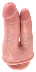 King Cock Dvojni dildo s priseskom 21 cm King Cock