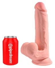 King Cock Plus 3D dildo trojne gostote s priseskom 22,9 cm King Cock