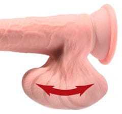 King Cock Plus 3D dildo trojne gostote s priseskom 22,9 cm King Cock