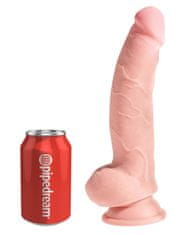 King Cock Plus 3D dildo trojne gostote s priseskom 24,1 cm King Cock